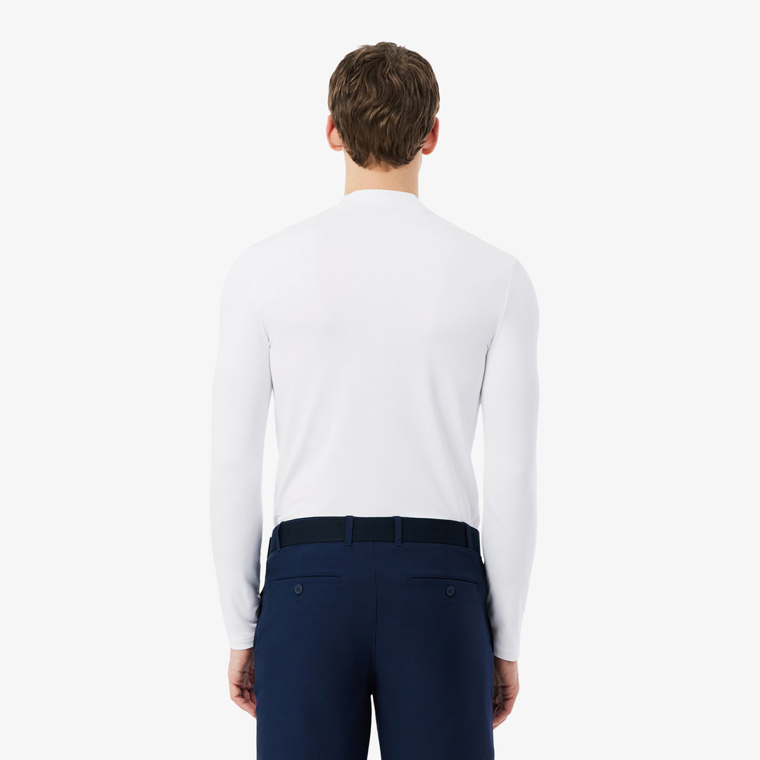 Tee-Shirt de Golf Tight Fit Manches Longues Ultra Dry Lacoste - Blanc - XXL