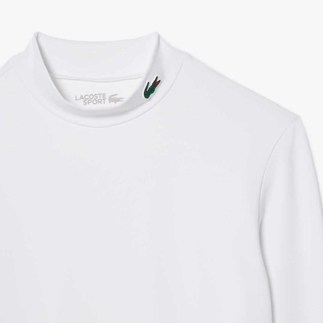 Tee-Shirt de Golf Tight Fit Manches Longues Ultra Dry Lacoste - Blanc - 3XL