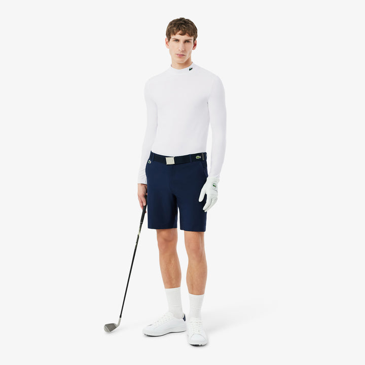 Tee-Shirt de Golf Tight Fit Manches Longues Ultra Dry Lacoste - Blanc - M