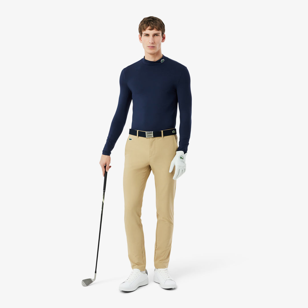 Tee-Shirt de Golf Tight Fit Manches Longues Ultra Dry Lacoste - Marine - XL