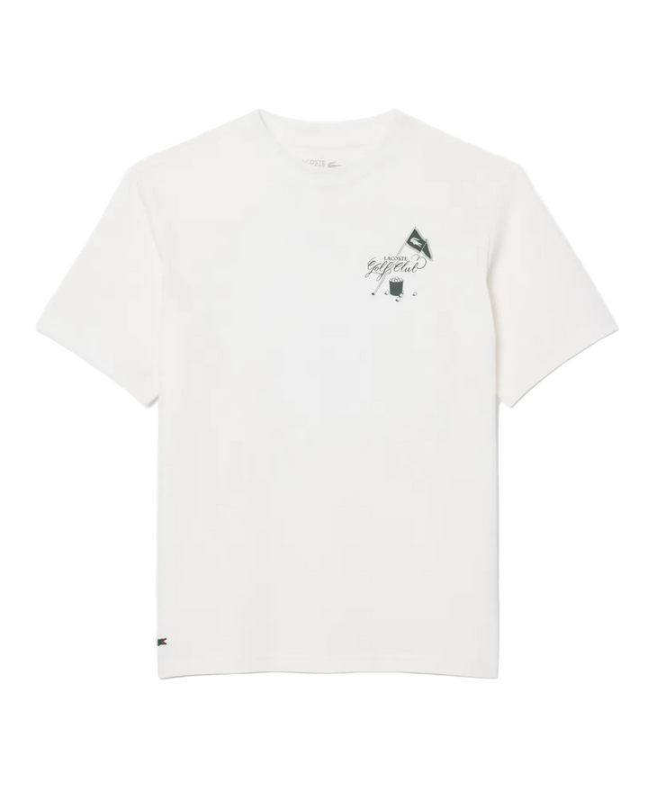 Tee-Shirt de Golf Ultra Dry Imprimé Graphique Lacoste - Blanc - S