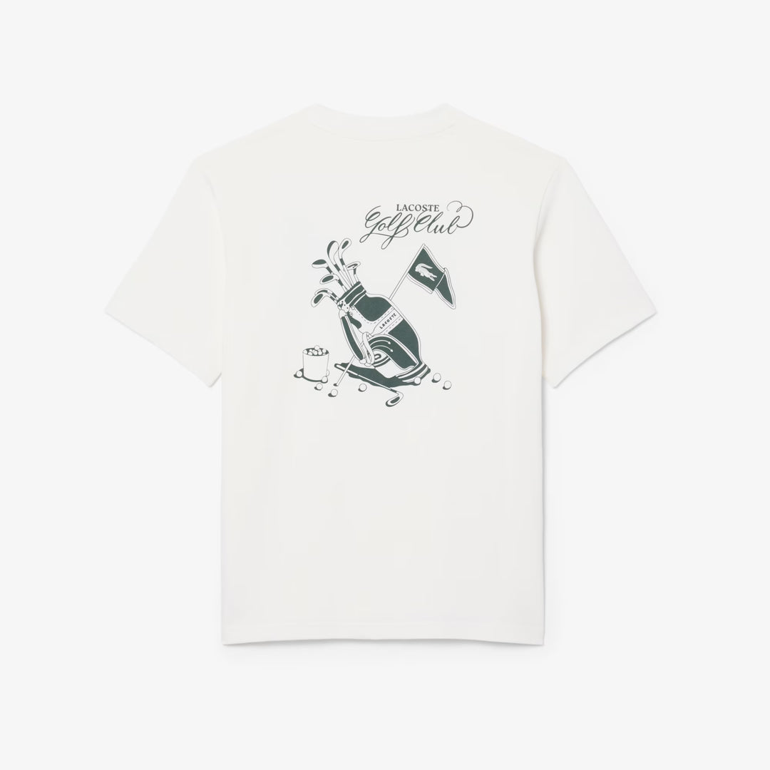 Tee-Shirt de Golf Ultra Dry Imprimé Graphique Lacoste - Blanc - XXL