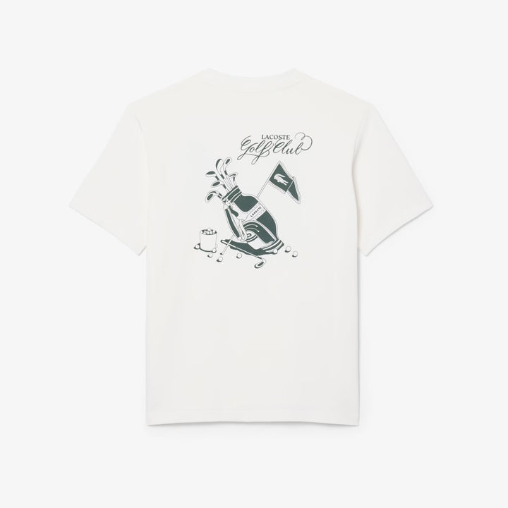 Tee-Shirt de Golf Ultra Dry Imprimé Graphique Lacoste - Blanc - XXL