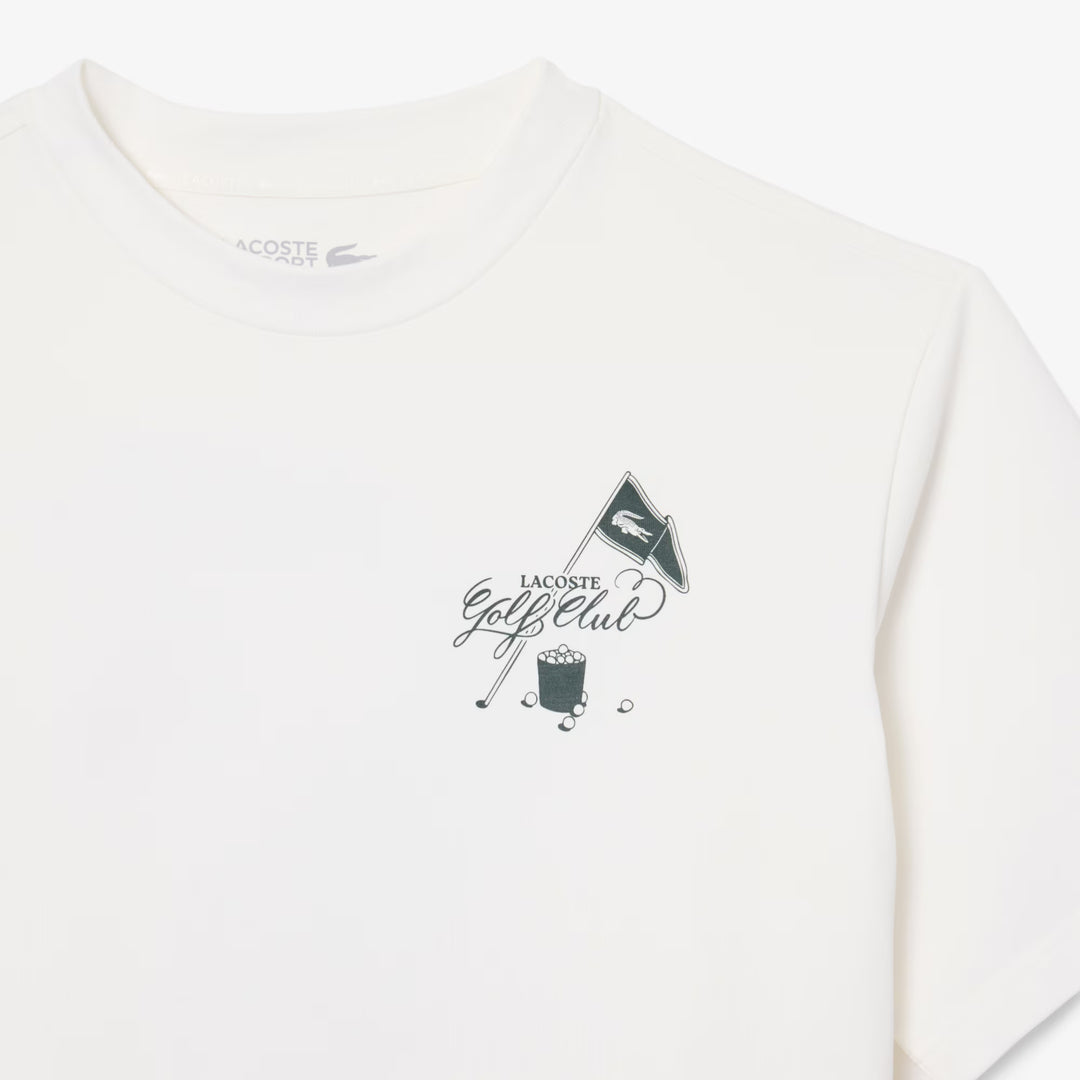 Tee-Shirt de Golf Ultra Dry Imprimé Graphique Lacoste - Blanc - 3XL
