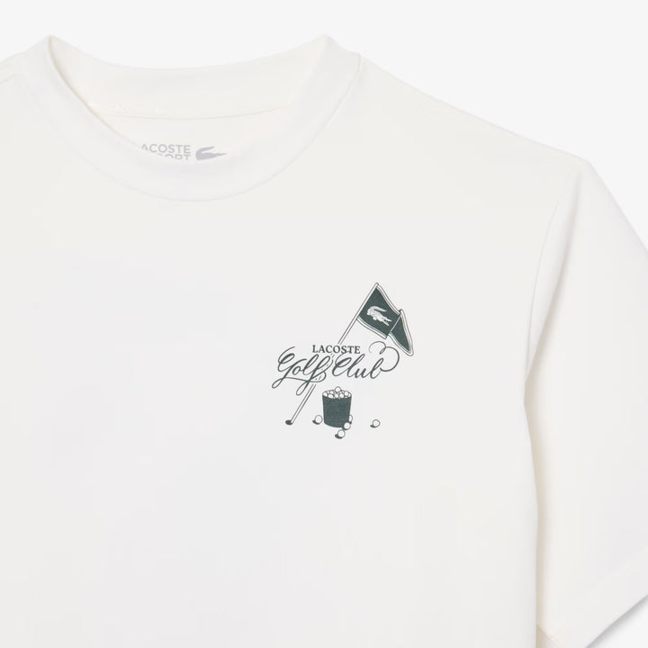 Tee-Shirt de Golf Ultra Dry Imprimé Graphique Lacoste - Blanc - 3XL