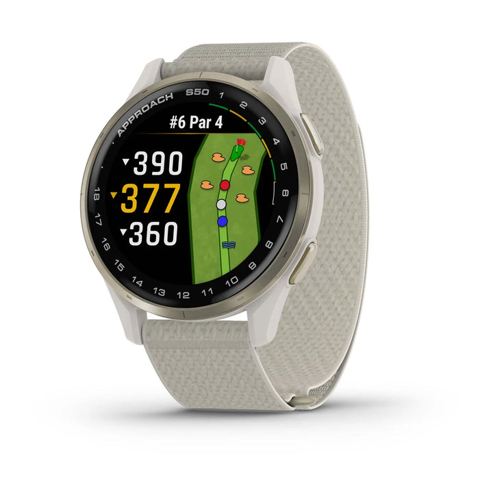 Montre GPS Golf Garmin Approach S50 - ivoire